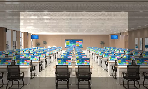 VR智慧党建是通过对党的红色纪念馆场景实地拍摄进行三维立体建模，结合党建教育打造红色文化教育模式，以沉浸、互动式体验学习。